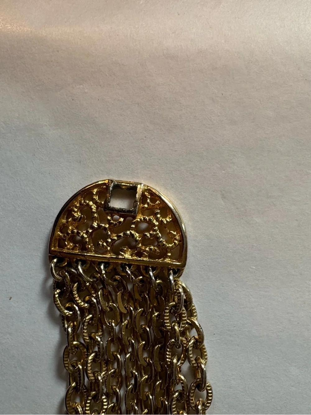 Celebrity Gold Tone multi strand bracelet. Celebrity stamped on clasp.